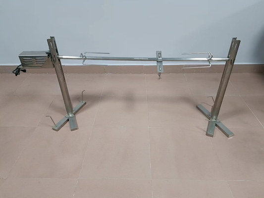 assado exterior do Rotisserie do cuspe do torrador do cuspe do assado de 30kgs CSA com rodas Lockable