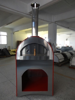 forno ateado fogo madeira de madeira de aço inoxidável do aço do forno 201ss da pizza de 840mm
