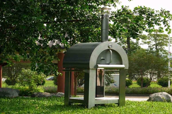Sistema de ignição automática Forno de madeira de pizza de aço inoxidável para várias faixas de temperatura