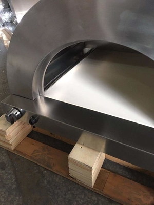 forno ateado fogo de madeira de aço inoxidável de Oven Mobile Wood Fired Pizza da pizza 20000btu