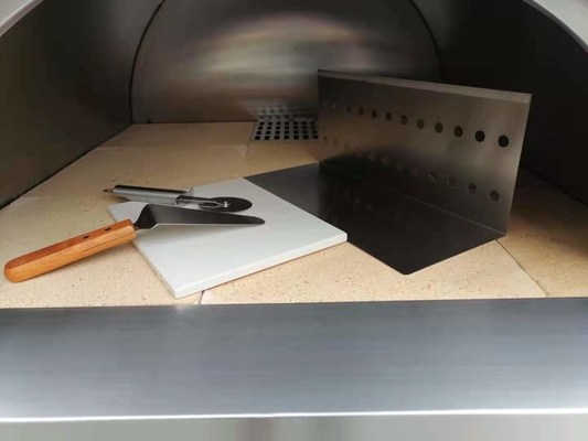 201 forno inoxidável exterior ateado fogo de madeira de aço inoxidável da pizza do forno 900mm da pizza