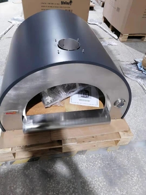 Descasque o forno de aço inoxidável do tijolo ateado fogo de madeira de Oven Wood Fired 830mm da pizza