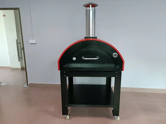 Forno ateado fogo de madeira de aço inoxidável da pizza de AGA, forno ateado fogo de madeira da pizza do tijolo