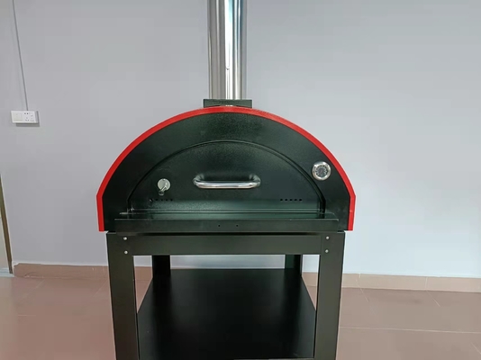Pizza ateada fogo de madeira de aço inoxidável Oven Machine Outdoor do tijolo