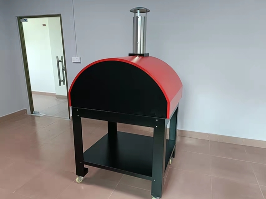 Pizza ateada fogo de madeira de aço inoxidável Oven Machine Outdoor do tijolo
