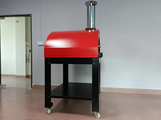 pizza ardente de madeira portátil Oven Trolley Easy Maneuverability da pá 10s