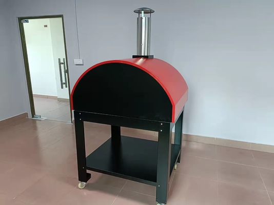 pizza ardente de madeira portátil Oven Trolley Easy Maneuverability da pá 10s