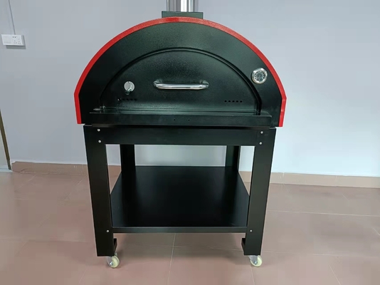 forno de madeira de aço inoxidável ateado fogo de madeira do forno 201S da pizza do móbil de 950mm