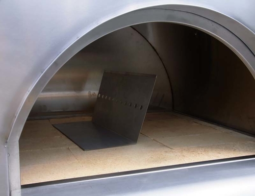 Forno ateado fogo de madeira de aço inoxidável ardente durável 750mm da pizza