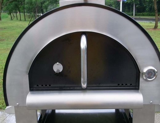Forno ateado fogo de madeira de aço inoxidável ardente durável 750mm da pizza