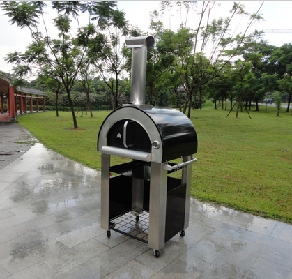 Forno ateado fogo de madeira de aço inoxidável ardente durável 750mm da pizza