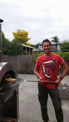 4 forno ateado fogo de madeira de aço inoxidável da pizza de Oven Outdoor 900mm da pizza das rodas