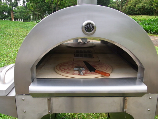 forno ateado fogo Oven Spatula Stainless Steel Wood ateado fogo de madeira de aço inoxidável da pizza de 750mm