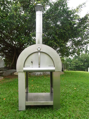 430 pizza ardente de madeira de aço inoxidável Oven Easily Move
