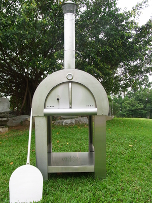 forno ateado fogo madeira ateado fogo de madeira de aço inoxidável do fogão do forno CSA da pizza de 720mm AGA