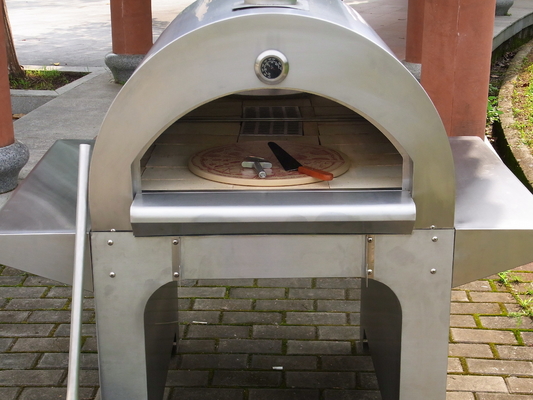 forno ateado fogo madeira ateado fogo de madeira de aço inoxidável do fogão do forno CSA da pizza de 720mm AGA